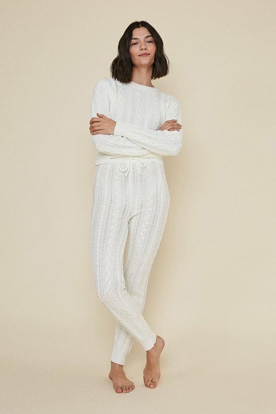 Oasis Jumper And Jogger And Short Cable Loungewear Set 2