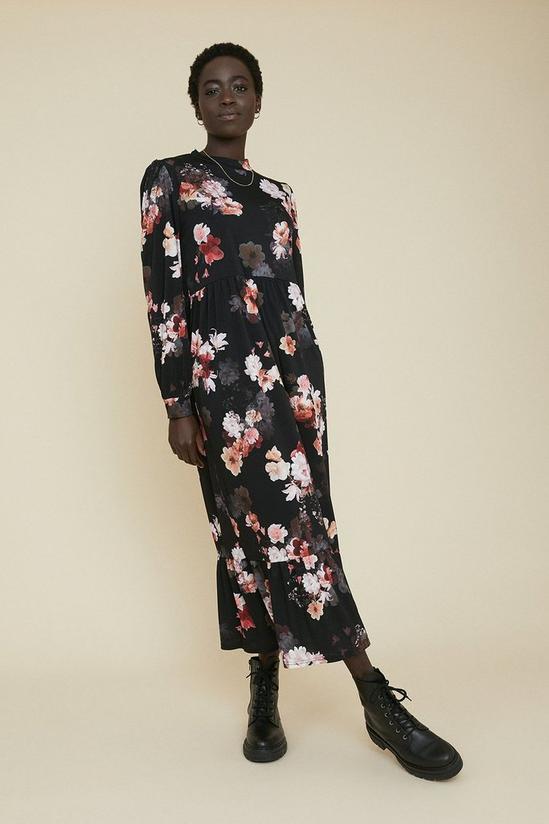 Oasis Tiered Printed Midi Dress 1