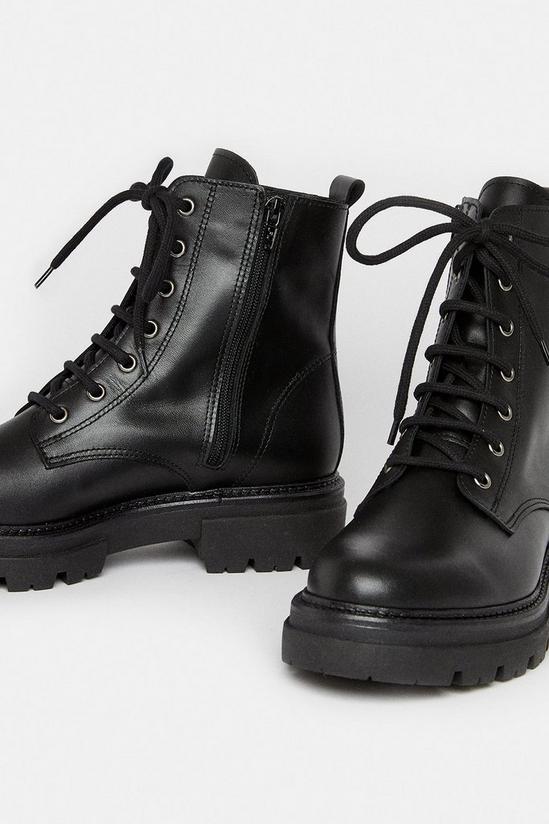 Oasis Chunky Leather Lace Up Boot 3