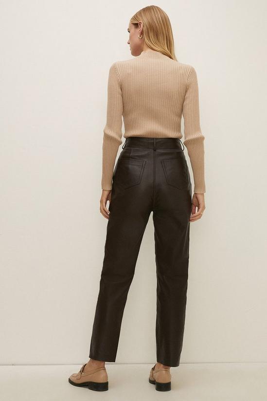 Oasis Rachel Stevens Straight Leg Leather Trouser 4