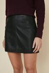 Oasis Lazer Cut Detail Leather Skirt thumbnail 2