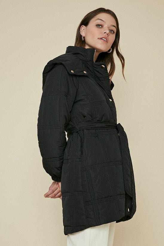 Oasis Grid Quilted Padded Coat 1