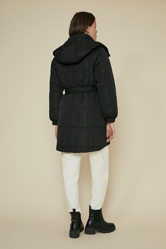 Oasis Grid Quilted Padded Coat 3