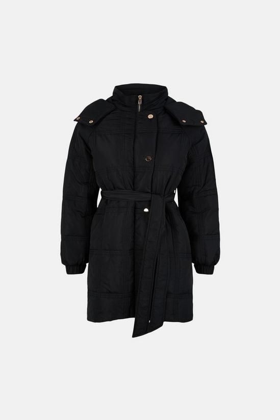 Oasis Grid Quilted Padded Coat 4