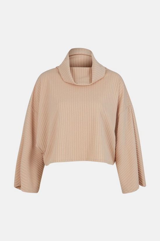 Oasis Cable Roll Neck Batwing Top 4
