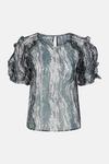 Oasis Marbled Pleated Top thumbnail 4