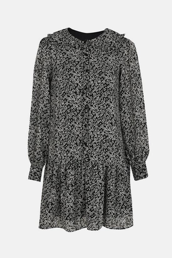 Oasis Ditsy Collared Smock Dress 4