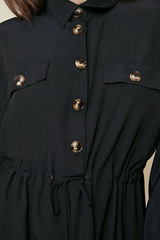 Oasis Button Drawstring Dress 4