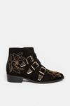 Oasis Floral Studded Suede Buckle Ankle Boot thumbnail 1