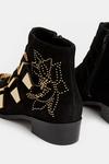 Oasis Floral Studded Suede Buckle Ankle Boot thumbnail 3