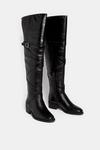 Oasis Long Flat Leather Riding Buckle Boot thumbnail 2