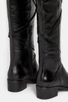 Oasis Long Flat Leather Riding Buckle Boot thumbnail 3
