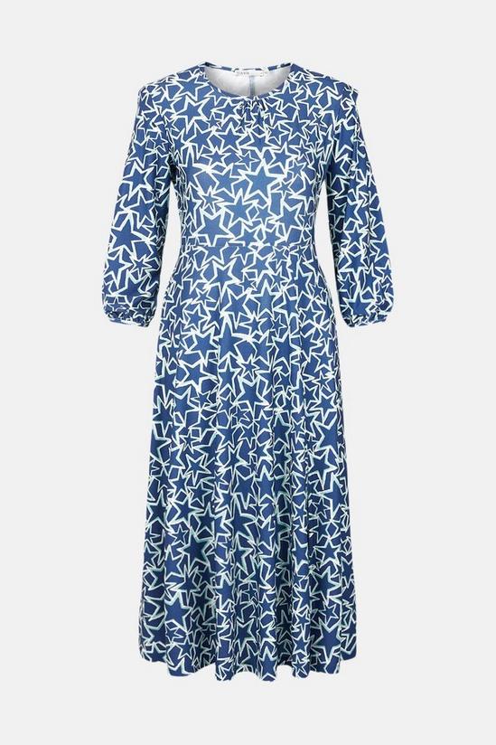 Oasis Shoulder Detail Printed Midi Dress 5