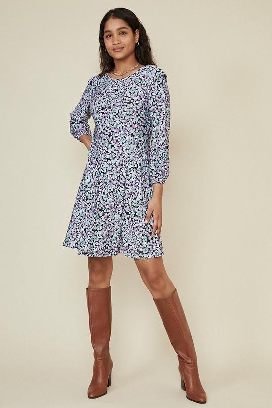 Oasis Shoulder Detail Floral Printed Midi Dress 2