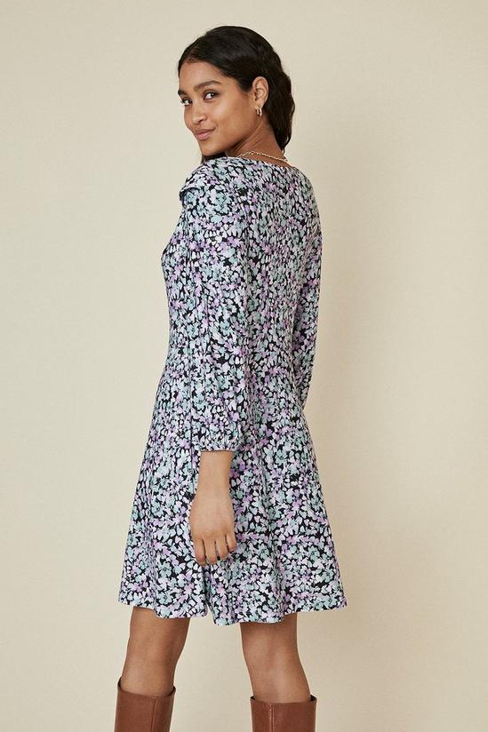 Oasis Shoulder Detail Floral Printed Midi Dress 3
