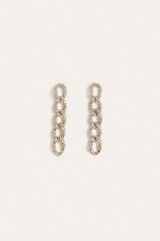 Oasis Pave Chunky Chain Earring 1