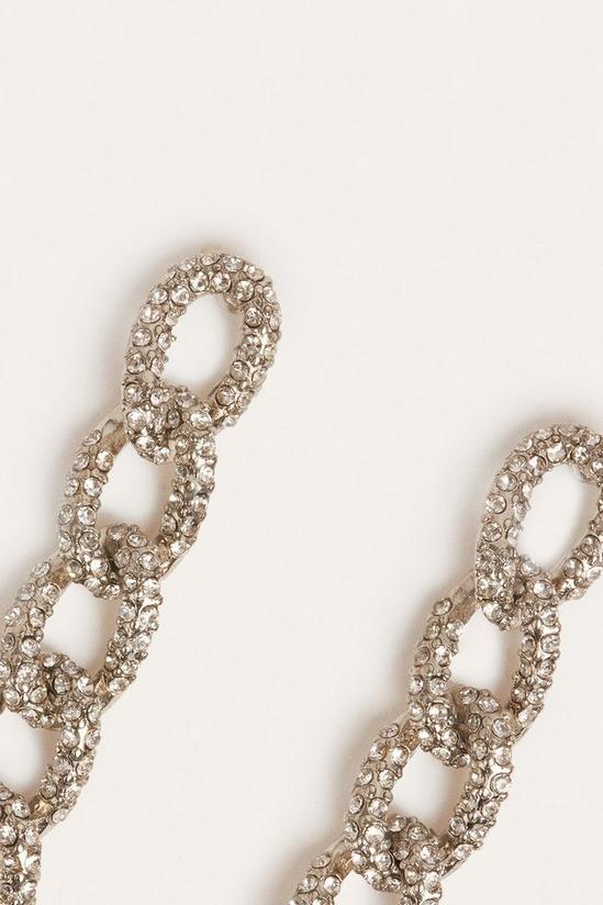 Oasis Pave Chunky Chain Earring 2
