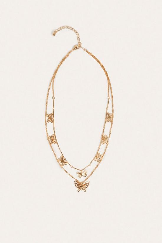 Oasis Butterfly Layer Necklace 1