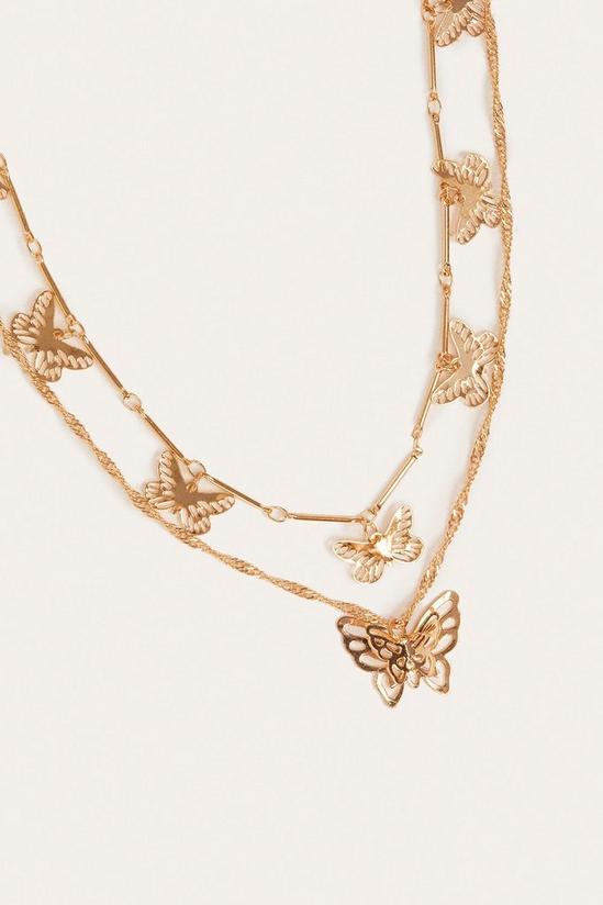 Oasis Butterfly Layer Necklace 2
