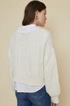 Oasis Cable Knit Button Up Cardigan thumbnail 3