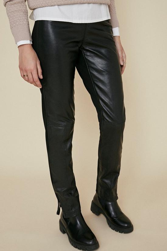 Oasis Leather Ponte Trouser 2