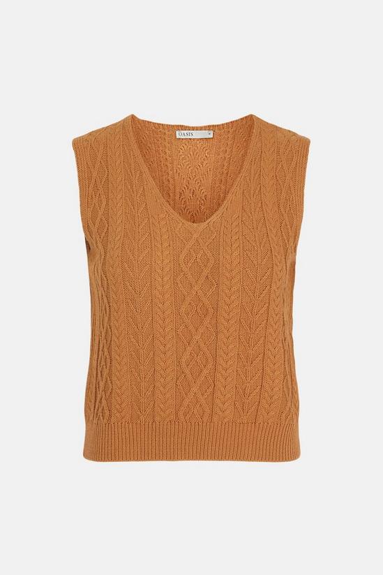 Oasis V Neck Cable Top 5