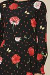 Oasis Red Floral Print Tiered Midi dress thumbnail 4