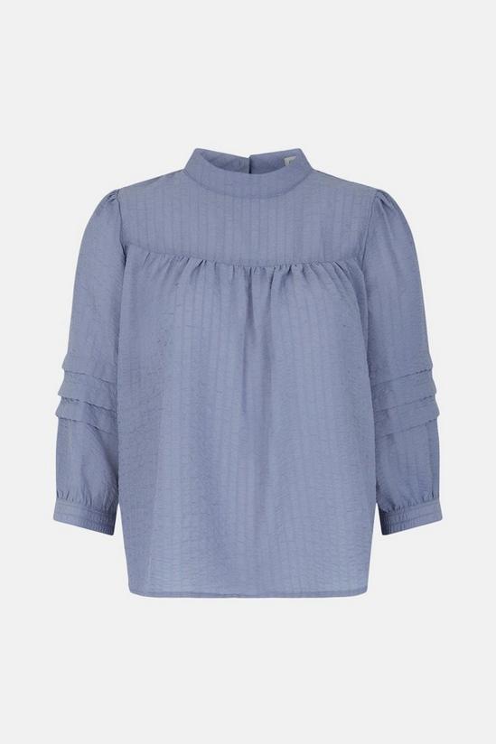 Oasis Textured High Neck Blouse 4