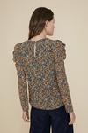 Oasis Floral Puff Sleeve Blouse thumbnail 3