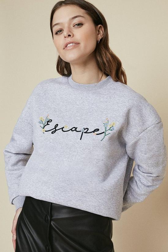 Oasis Escape Embroidered Sweatshirt 2