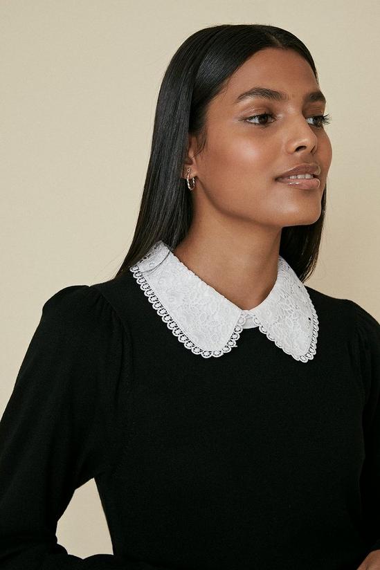 Oasis Collared Knitted Top 1
