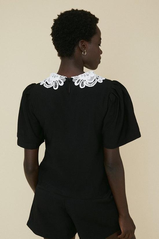 Oasis White Lace Collar Top 3