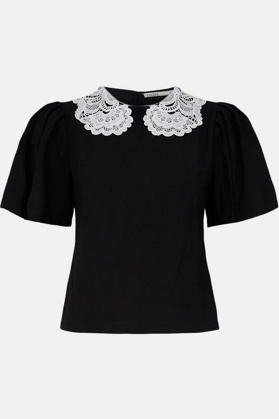 Oasis White Lace Collar Top 4