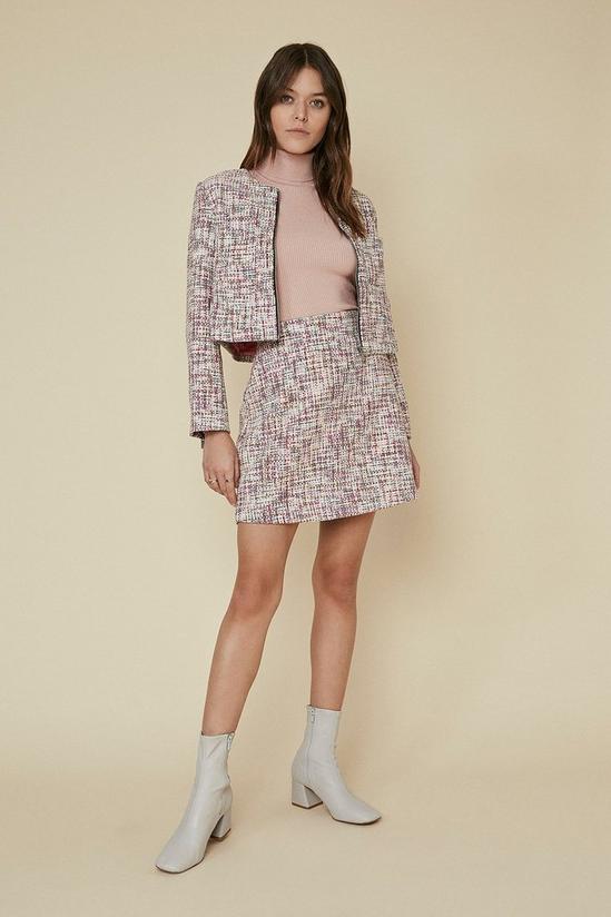 Oasis Multi Tweed Mini Skirt 1