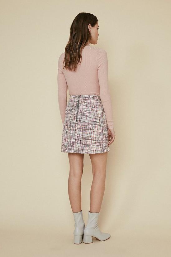 Oasis Multi Tweed Mini Skirt 3