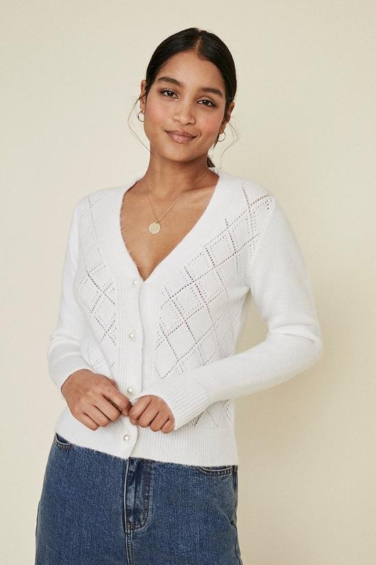 Oasis Pearl Button Cardigan 2