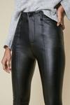 Oasis Seam Front Faux Leather Trousers thumbnail 2
