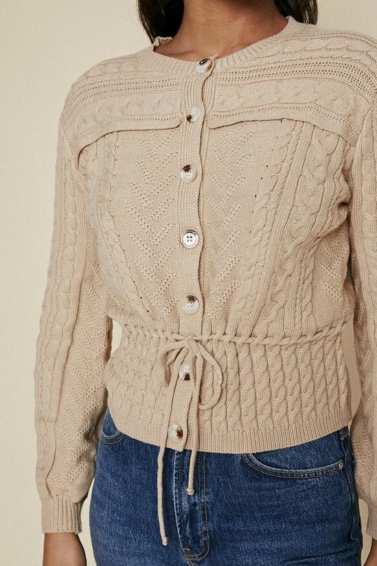 Oasis Cosy Cable Tie Cardigan 4