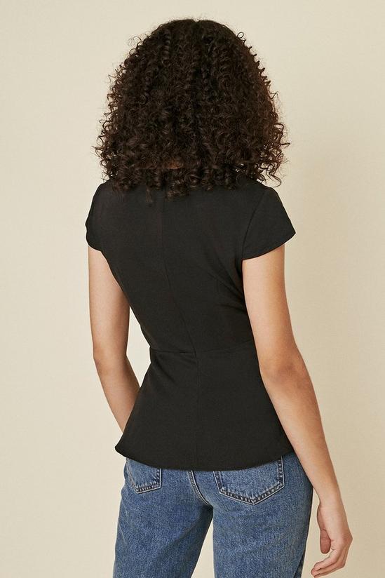 Oasis Short Sleeve Tuck Front Shell Top 3