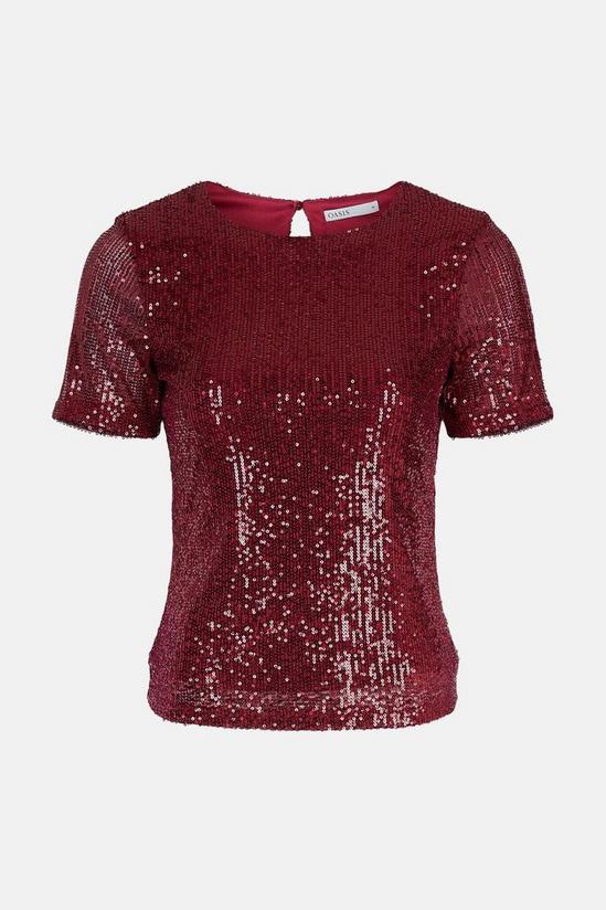 Oasis Short Sleeve Sequin T-Shirt 5