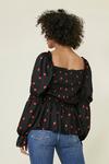 Oasis Puff Sleeve Shirred Bodice Top thumbnail 3