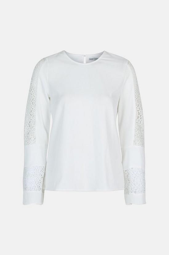 Oasis Long Sleeve Lace Insert Top 5