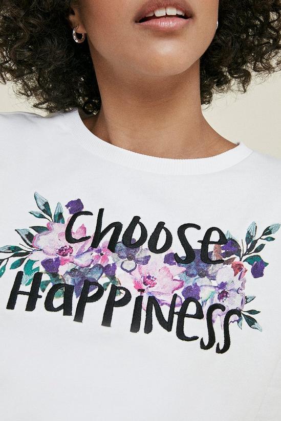 Oasis Choose Happiness Floral Sweatshirt 4