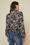 Oasis Trimmed Pintucked Floral Blouse thumbnail 3