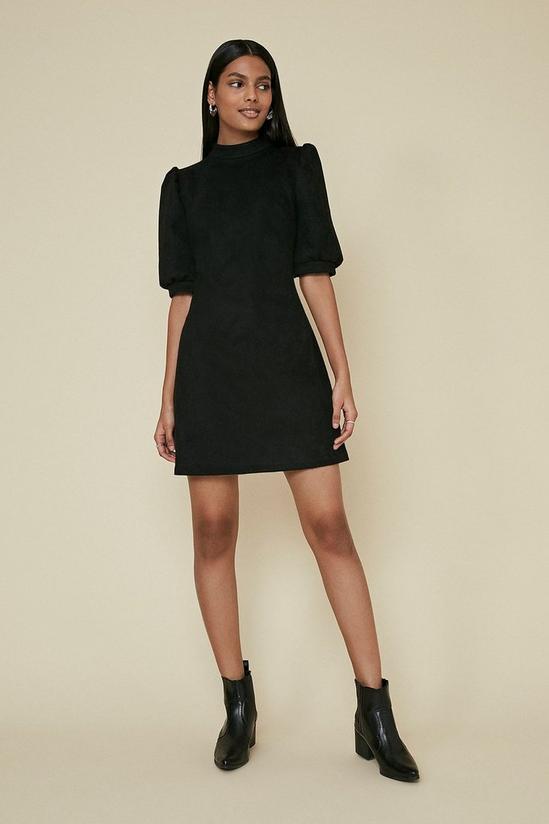Oasis Suedette Puff Sleeve Dress 2