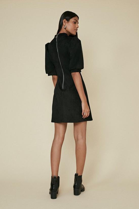 Oasis Suedette Puff Sleeve Dress 3
