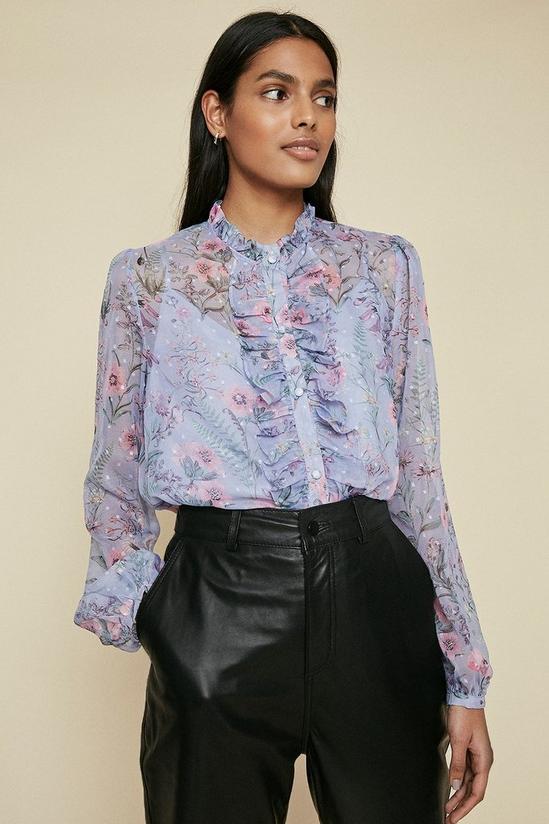 Oasis Floral Dobby Blouse 1