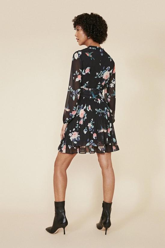 Oasis Kiera Floral Print Pleated Shell Dress 3