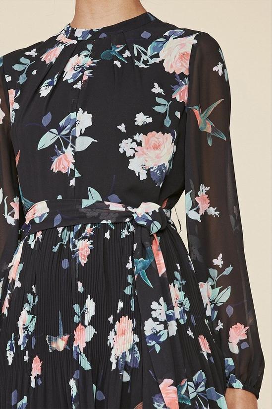 Oasis Kiera Floral Print Pleated Shell Dress 4