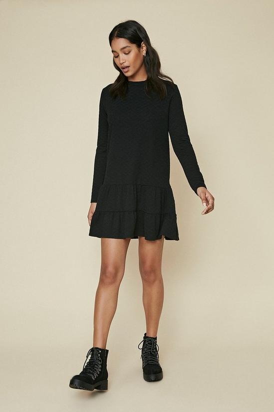 Oasis Quilted Tiered Hem Sweat Dress 2